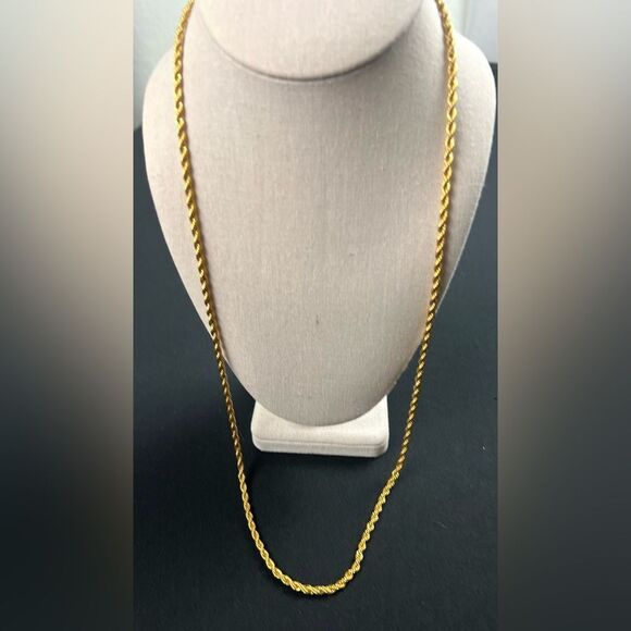 Napier Gold Rope Chain Necklace - Picture 3 of 6